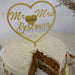 Personalized Acrylic Wedding Cake Topper, Custom Cake Topper for Wedding - Heart Style - Semper-KIK