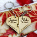 Laser Engraved Hand Made Custom Heart key-chain Personalized With your Name and Date |You complete me| - 2Pcs - Semper-KIK
