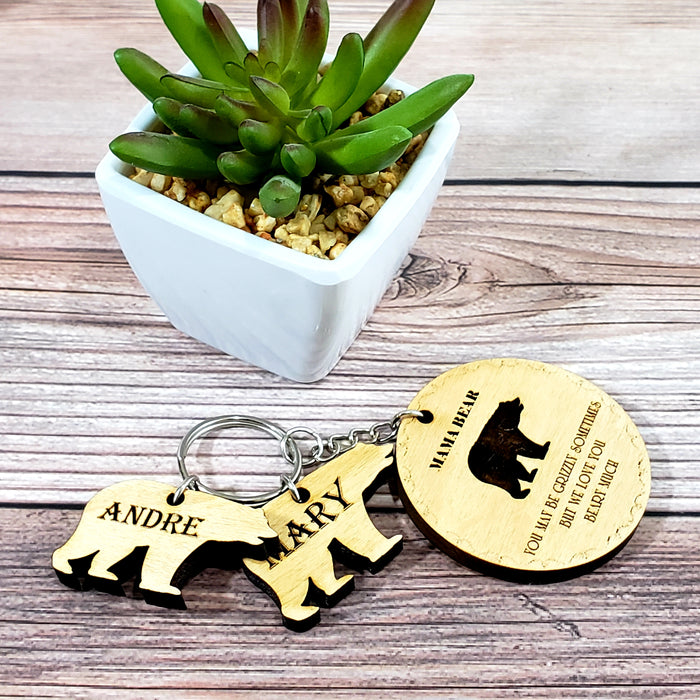 Custom keychain for mom, mother's day, mother day gift — Semper-KIK