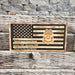 Rustic American Flag, US Carved Flag - Customized Logo, symbol - Coast Guard Special Agent - Semper-KIK