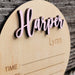 Baby Name Announcement 3D Wood Sign - Semper-KIK