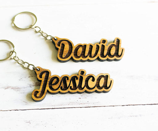 Laser Engraved Hand Made Custom key-chain Personalized With your Name - Semper-KIK