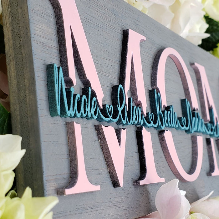 Personalized 3D Family Sign |Father's day - Mother's day sign & gift| - Semper-KIK