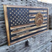 Rustic Wooden Flag  - 3D Military Police Corps U.S Army - Semper-KIK