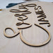 Custom Name Sign Kit, First & Middle Name for 18" Round - Unfinished Kit For DIY Painting And Assembly - Semper-KIK